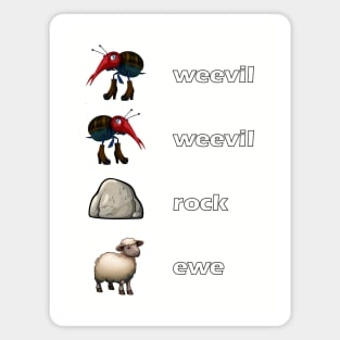 Weevil Weevil Rock Ewe Magnet